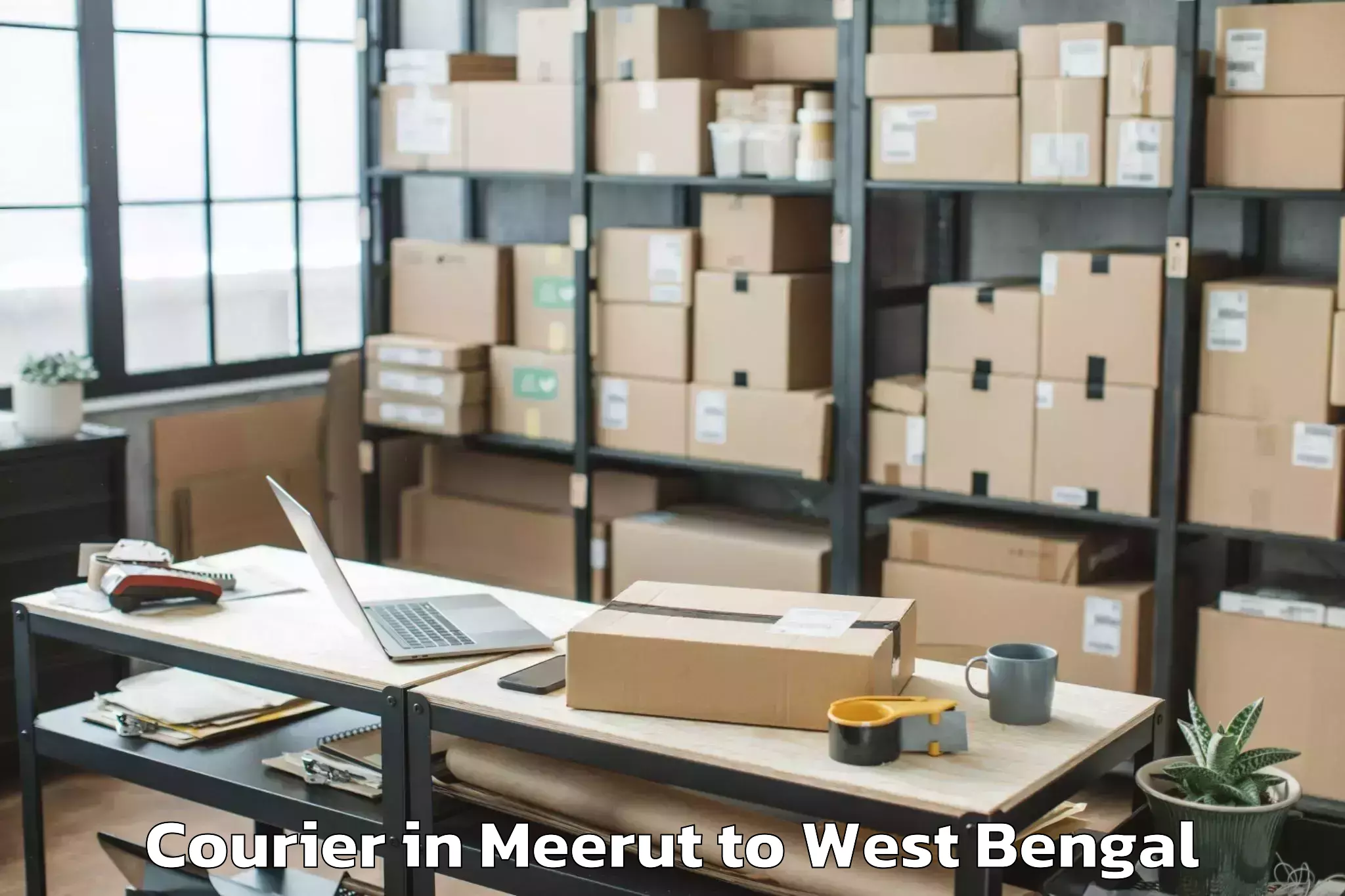 Book Meerut to Haora Courier Online